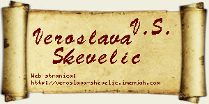 Veroslava Skevelić vizit kartica